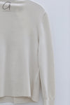 SWAYING 24 Autumn and Winter Cashmere Fake Two-piece Cardigan SW-SW24AW1T49-BAI White SW-SW24AW1T52